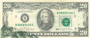 Paper Money Error - $20 Printed Fold